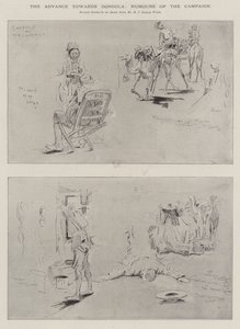 Natarcie na Dongolę, humory kampanii autorstwa Henry Charles Seppings Wright