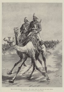 Natarcie na Dongolę, Korpus Wielbłądów w drodze do Wady Halfa autorstwa Henry Charles Seppings Wright