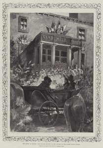 Królowa w Irlandii, wizyta Jej Królewskiej Mości w klasztorze Najświętszego Serca w Dublinie autorstwa Henry Charles Seppings Wright