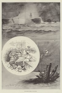 Niedawna burza w Holyhead autorstwa Henry Charles Seppings Wright