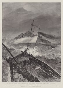 Tajfun w Hong-Kongu 10 listopada, HMS Otter ratuje załogę HMS Sandpiper