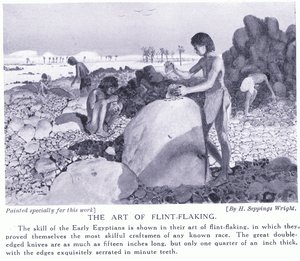 Sztuka krzemienia, ok. 1920 autorstwa Henry Charles Seppings Wright