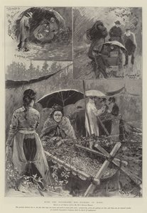 Z Distressed Hop-Pickers w Kent autorstwa Henry Charles Seppings Wright
