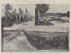 Z Tientsin Relief Force, humory marszu autorstwa Henry Charles Seppings Wright