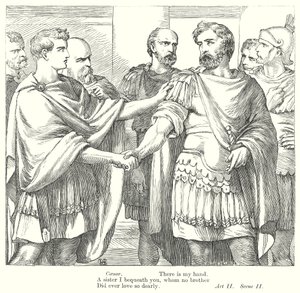 Antoniusz i Kleopatra (rycina) autorstwa Henry Courtney (after) Selous