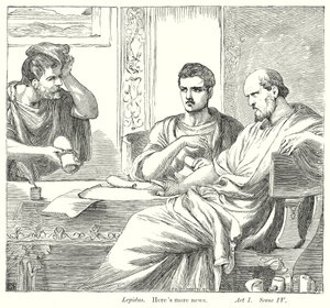 Antoniusz i Kleopatra (rycina) autorstwa Henry Courtney (after) Selous