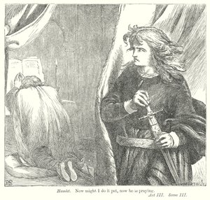 Hamlet (rycina) autorstwa Henry Courtney (after) Selous