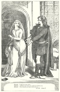 Hamlet (rycina) autorstwa Henry Courtney (after) Selous