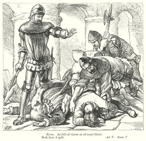 Król Ryszard II (rycina) autorstwa Henry Courtney (after) Selous