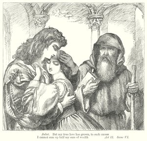 Romeo i Julia (rycina) autorstwa Henry Courtney (after) Selous
