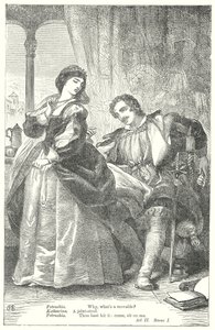 Poskromienie złośnicy (rycina) autorstwa Henry Courtney (after) Selous