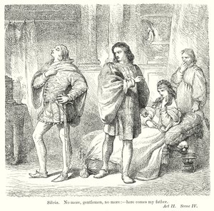 Dwaj panowie z Werony (rycina) autorstwa Henry Courtney (after) Selous