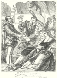 Dwunasta noc (rycina) autorstwa Henry Courtney (after) Selous