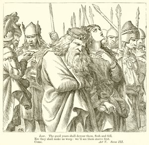 Król Lear autorstwa Henry Courtney Selous