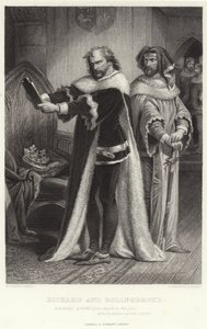 Ryszard i Bolingbroke, Król Ryszard II, Akt IV, Scena I autorstwa Henry Courtney Selous