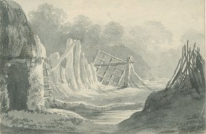 Lichfield - Edial: rysunek w odcieniu sepii, nd [1788-1855] (rysunek) autorstwa Henry Curzon Allport