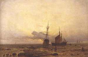Scena na wybrzeżu, wieczór