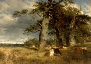 Krajobraz w Dukeries, Nottinghamshire, 1850