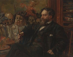 Portret Jamesa Ensora autorstwa Henry De Groux