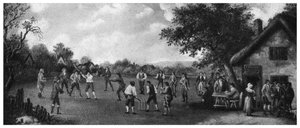 Wiejski mecz krykieta, XIX wiek 1912.