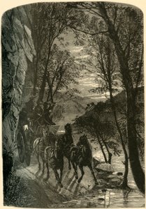 Skok zakochanych - Podejście nocą”, 1872. autorstwa Henry Duff Linton