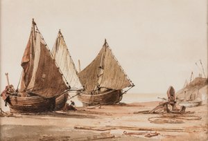 Scena na wybrzeżu autorstwa Henry Edridge