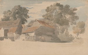 Budynki Rolne Z Drzewami autorstwa Henry Edridge