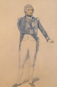 Horatio Nelson (1758-1805) (ołówek, tusz i gwasz na papierze) autorstwa Henry Edridge