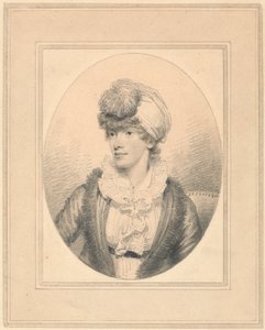 Portret młodej damy w turbanie autorstwa Henry Edridge
