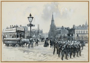 Ardwick Green i Wolny Kościół Metodystyczny autorstwa Henry Edward Tidmarsh