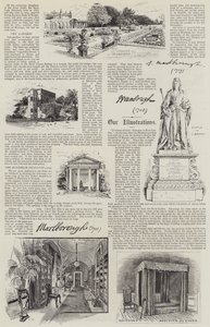 Ilustrowany Pałac Blenheim (lito) autorstwa Henry Edward Tidmarsh
