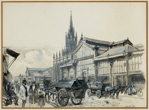 Campfield Market i kościół św. Mateusza autorstwa Henry Edward Tidmarsh