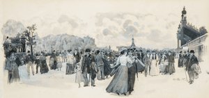 W ogrodach Belle Vue autorstwa Henry Edward Tidmarsh