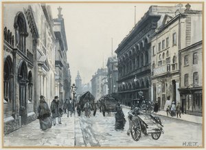 Peter Street, Hala Wolnego Handlu autorstwa Henry Edward Tidmarsh