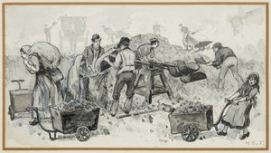 Sprzedaż koksu w gazowni autorstwa Henry Edward Tidmarsh