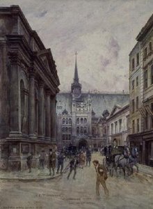 St. Lawrence Jewry i Guildhall autorstwa Henry Edward Tidmarsh