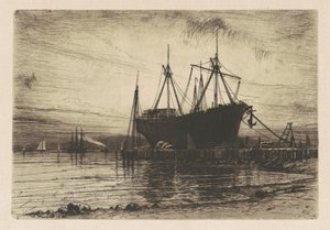 Zachód słońca — zatoka Gowanus autorstwa Henry Farrer