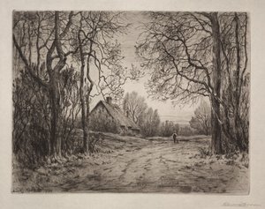 Zimowy wieczór autorstwa Henry Farrer
