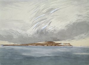 Fort i wyspa Mackinaw, październik 1842 (wc na papierze)