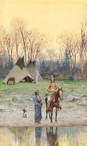 Indianin na koniu, 1899