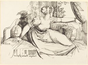 Kobieta siedząca przy oknie autorstwa Johann Heinrich Füssli