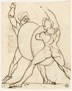 Walka dwóch Greków autorstwa Johann Heinrich Füssli