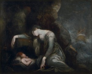 Dana? i Perseusz na Seriphos(?) autorstwa Johann Heinrich Füssli