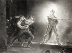 Hamlet, akt I, scena IV, William Shakespeare (1564-1616) sztychowane przez Roberta Thew (1758-1802) autorstwa Johann Heinrich Füssli