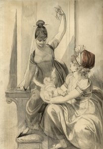 Matka i jej rodzina na wsi, 1806-1807 autorstwa Johann Heinrich Füssli