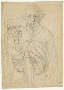 Portret Fusellego (recto); szkic dłoni (verso)