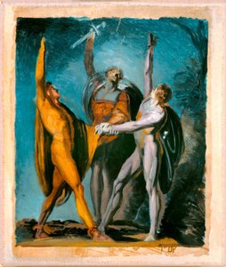 Szkic do „Przysięgi na Rütli”, Postać kobieca (verso) autorstwa Johann Heinrich Füssli