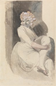 Studium siedzącej kobiety autorstwa Johann Heinrich Füssli