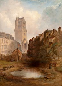 Kamieniołom Lindsay Street i Stara Wieża, ok. 1855 (olej na płótnie) autorstwa Henry G. Duguid