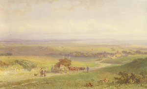Pevensey Bay, Sussex, 1868 (wc, pne, grafit i skrobanie na papierze)
